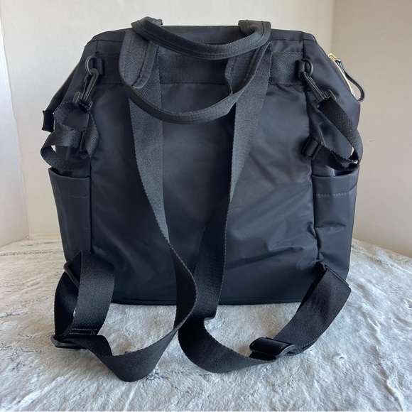 Skip Hop Diaper Bag Backpack: Mainframe Large Capacity, Black with Gold Trim - Picture 9 of 15